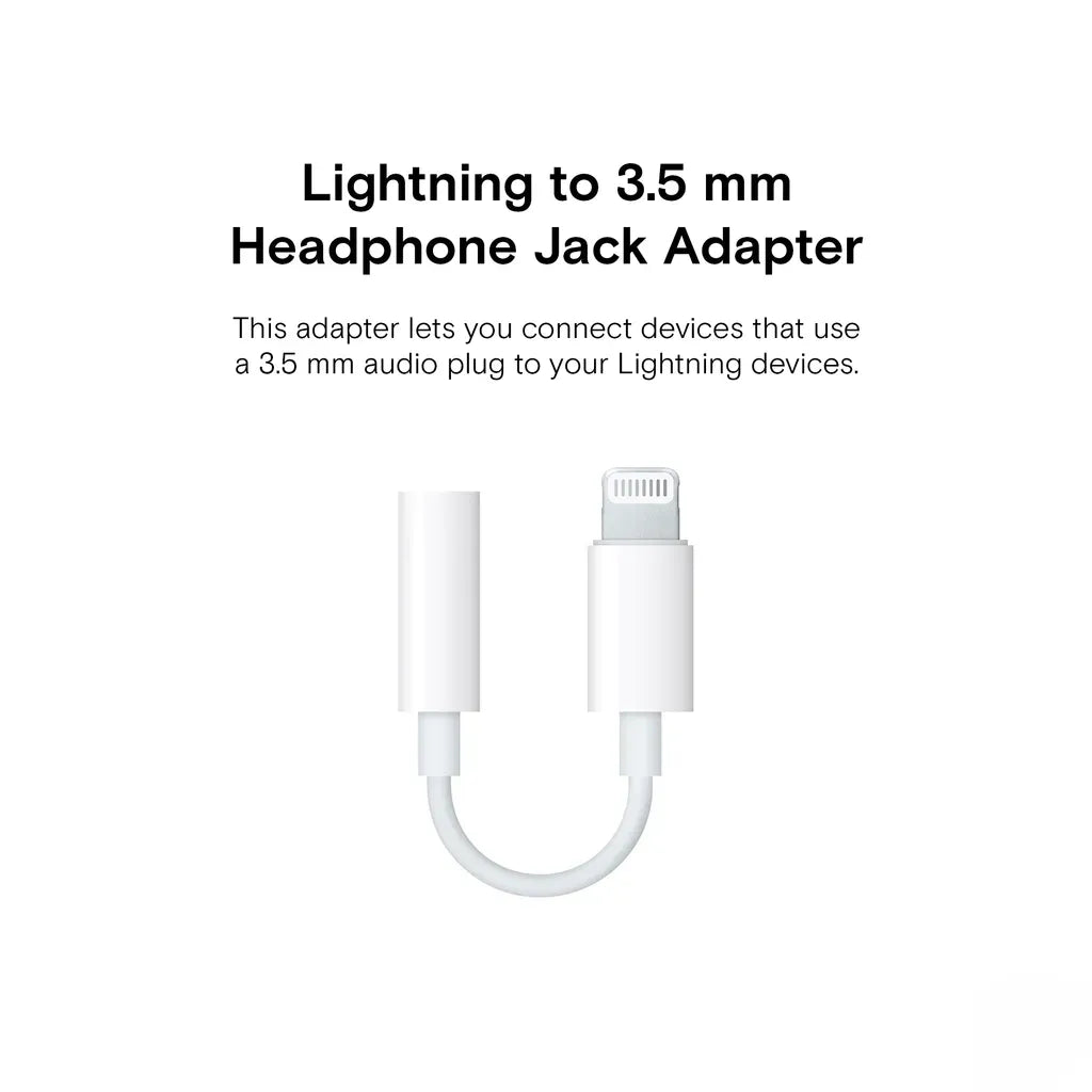 Apple Lightning to 3.5mm Headphone Jack Adapter