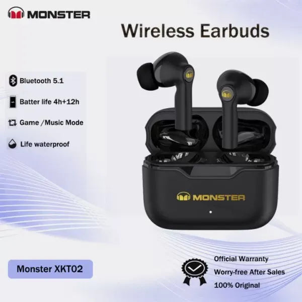 Monster Airmars Earphones XKT02 Black
