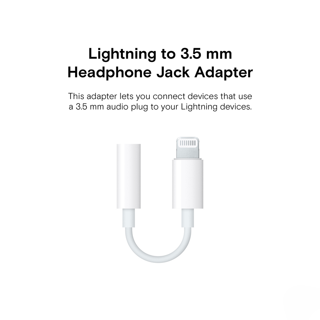 Apple Lightning to 3.5mm Headphone Jack Adapter