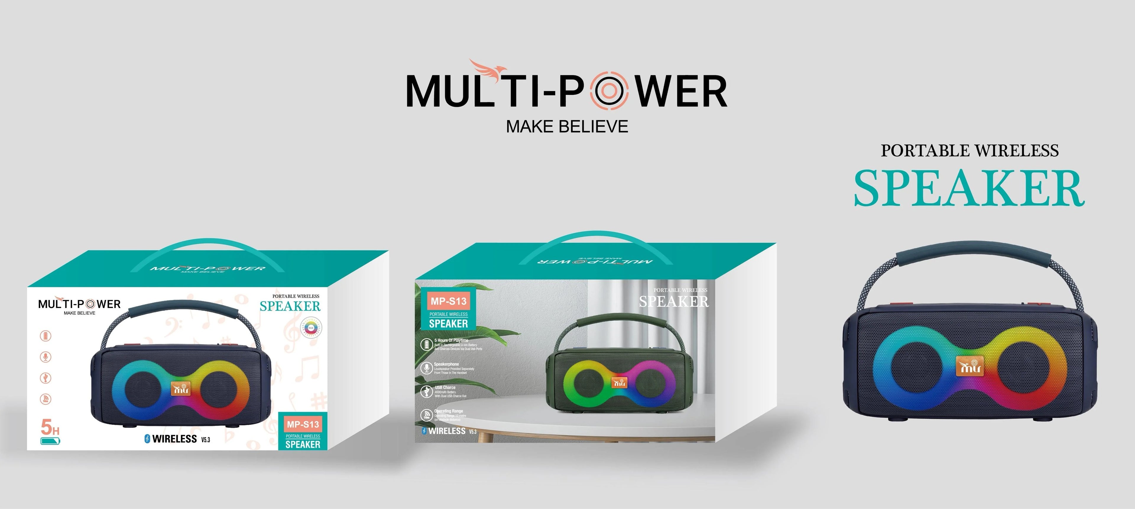 Portable Wireless Speaker - Light Up Your Sound