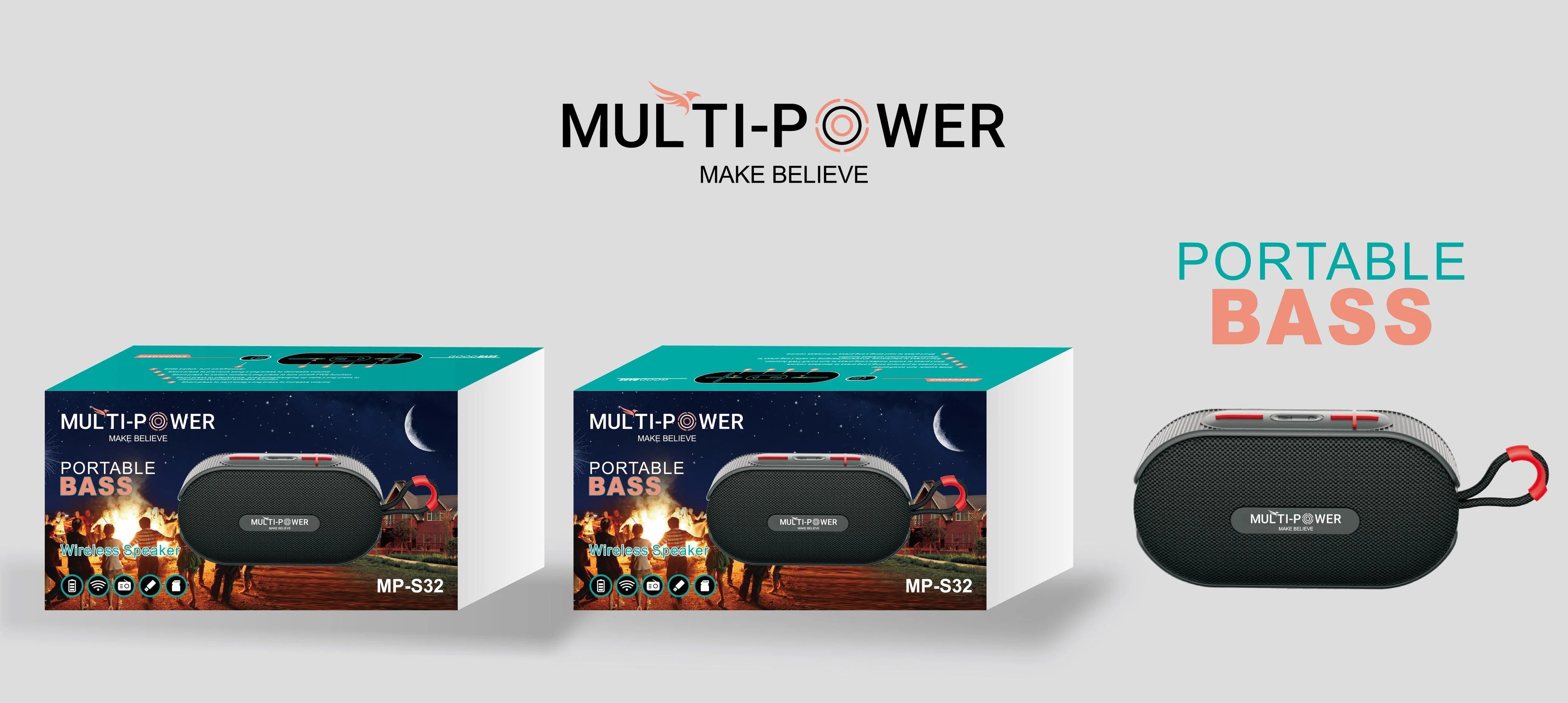 Portable Bass Wireless Speaker