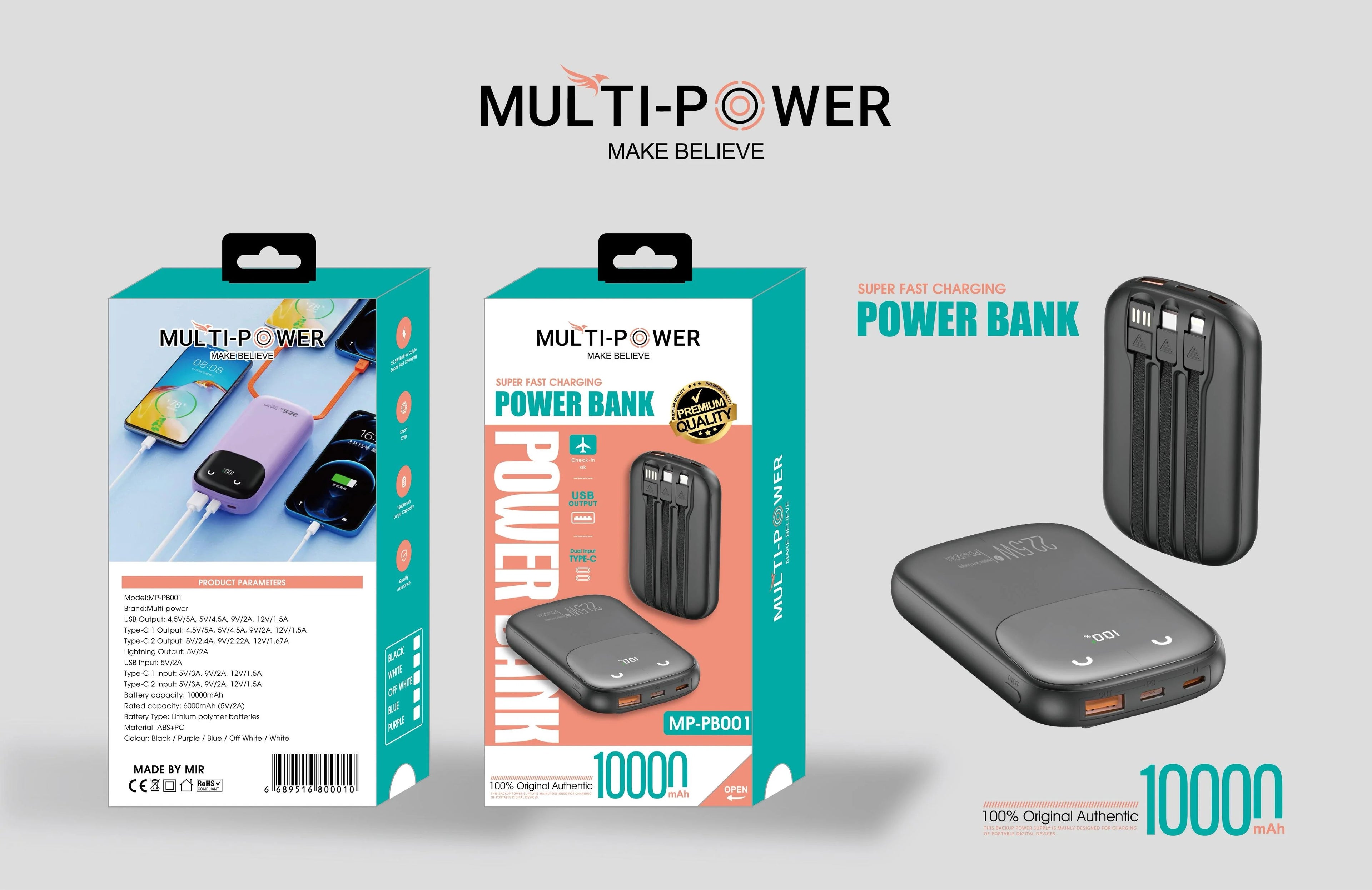 Power Bank | 10000mAh Compact Power